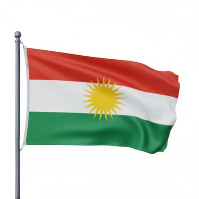 Trasal - vlag Koerdistan - koerdische vlag – 150x90cm