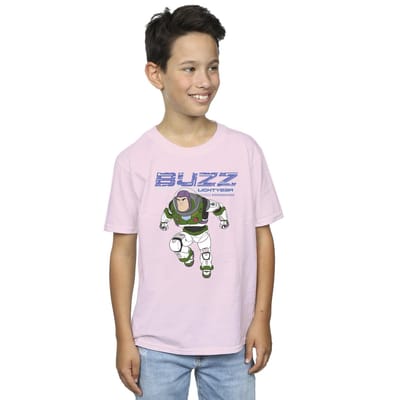 Disney Jongens Lightyear Buzz Sprong naar Actie T-Shirt (Baby Roze)