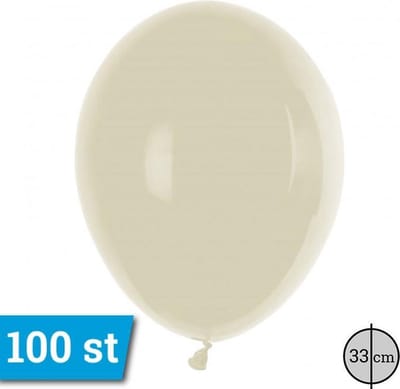 Latex ballonnen 33cm 100 stuks Ivoor Pastel GT110/63