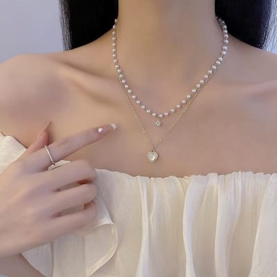 Nieuwe Mode Simpele Imitatie Parel Choker Ketting Voor Vrouwen Vintage Elegante Kralen Temperament Ketting Bruiloft Feest Sieraden