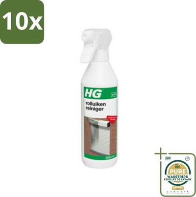 10 x HG Rolluiken Reiniger 500 ml - Grootverpakking - Rolluiken Reinigen - Rolluiken Reiniger - Rolluik Reinigen - Rolluik Reinigingsproduct - Rolluik Reinigen Zonder Krassen