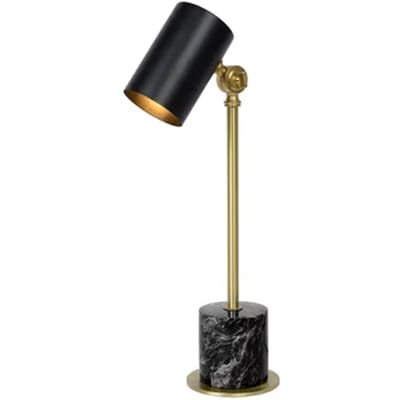 Lucide Tafellamp Brandon Zwart Goud E14