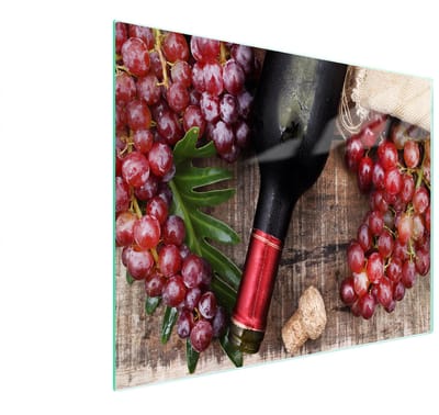 TMK ArtDeko - Snijplank - 52x30 cm - Wijnmotief - Gehard Glas