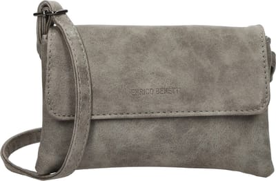 Enrico Benetti Anna crossbodytas met overslag 66638 - midden grijs