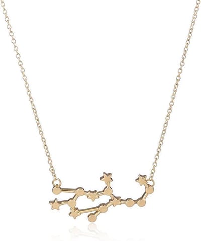 24/7 Jewelry Collection Maagd Ketting - Sterrenbeeld - Horoscoop - Goudkleurig