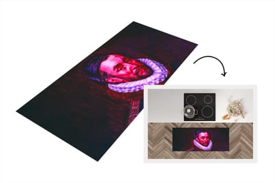 Keukenloper - Loper keuken - Kunst - Willem van Oranje - Roze - 120x50 cm - Keukenloper vinyl