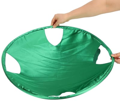 JHUBERS- Wasmand Opvouwbaar - Ronde Kledingsorteerder - Draagbare Wasmand - Handgrepen - Ruimtebesparend - Eenvoudig te Dragen - Wascontainer