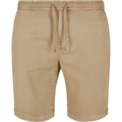 Urban Classics - Stretch Twill Joggshorts Korte broek - XS - Beige