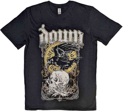 Down - Swamp Skull Heren Tshirt - L - Zwart