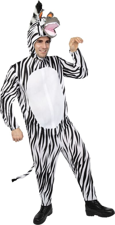 FUNIDELIA Madagascar Marty de zebra Kostuum voor volwassenen - Maat: S - M
