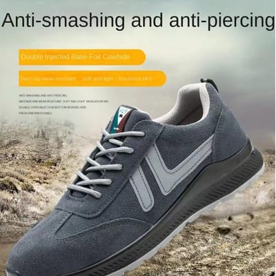 Veiligheidsschoenen Aanvalsbescherming en anti-steek Ademend Slijtvast Antislip Lasspatwaterdichte veiligheidsschoenen 46