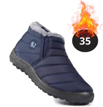 Nivard Snowboots - Sneeuwschoenen - Sneeuwboots - Dames - Wintersport - Ski - Skischoenen - Blauw - 35 - Laag