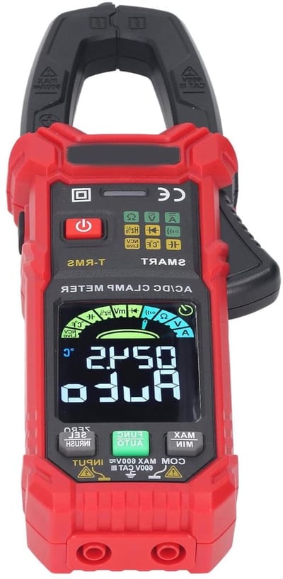 Stroomtang Multimeter - Digitale Klem meter - Elektrisch Testen - True RMS Meting - 600 Ampere - Zwart