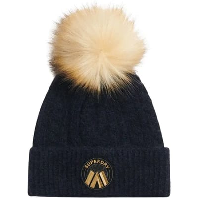 Dames gebreide kabelhoed Superdry Luxe