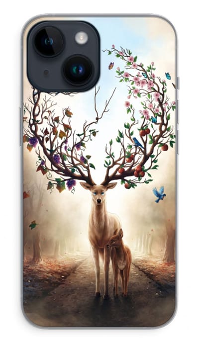 Case Company® - Hoesje geschikt voor iPhone 14 hoesje - Seasons Change - Soft Cover Telefoonhoesje - Bescherming aan alle Kanten en Schermrand