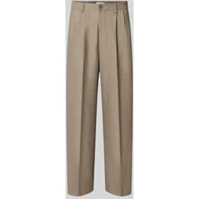 straight fit broek met viscose, model 'Grant'