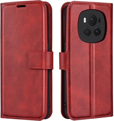 Coverup Hoesje - Geschikt voor Honor Magic6 Pro Hoesje - Coverup Deluxe Book Case - Rood