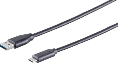 USB Kabel, 3.1 C-Stecker - 3.0 A-Stecker, 0,5m