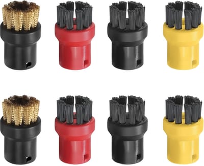 YONO Opzetstukken geschikt voor Karcher Stoomreiniger - SC3/SC4/SC5 - Borstelset - Accessoires - Onderdelen - 8 Stuks