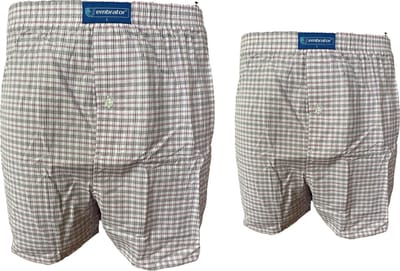 Embrator 2-pack mannen Boxershort geweven katoen lila maat M