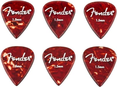 Fender Aero acrylic Plectrum 1.50 mm 6-pack