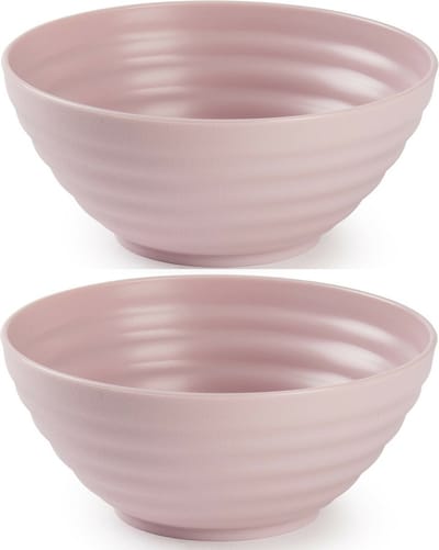 Plasticforte Schaaltjes - 4x - roze - kunststof - 14 x 6.5 cm - kommen