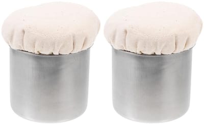 Dailygoods- Vetborstels 2 stuks - Olieborstel - Bakborstel - Slijtvaste Oliewisser - Roestvrij Staal - Afmetingen 9,5 x 9,0 cm - Oliekwast