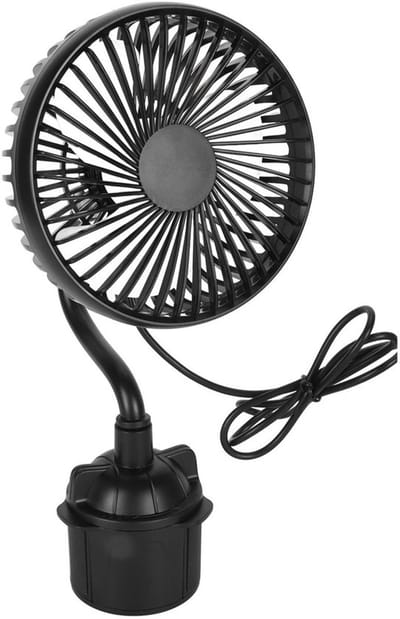 Allecto - Draagbare Ventilator - USB-autoventilator - Stille werking
