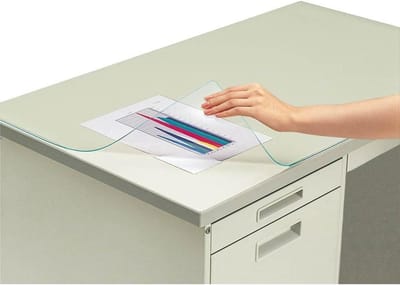 Bureauonderlegger Groen - Bureau mat - Bureau beschermen - Zachte non-transfer onderlaag - 60x45 cm - Transparant Groen