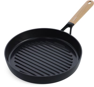 GreenPan Eco-Smartshape Grillpan 28cm - PFAS-vrije antikleeflaag - Grillpan inductie - Keramische pan - Ovenbestendig tot 140°C - Koudgrepen - Zonder deksel - Light wood