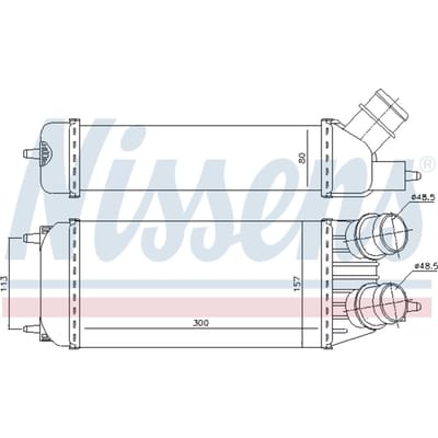 Intercooler NISSENS 96613