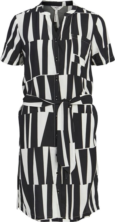 OBJECT OBJSELINE S/S SHIRT DRESS NOOS Dames Jurk - Maat 40