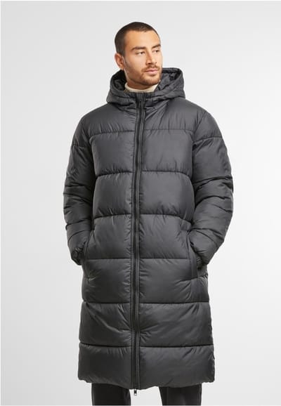 Urban Classics - Long Puffer winterjas - XL - Zwart