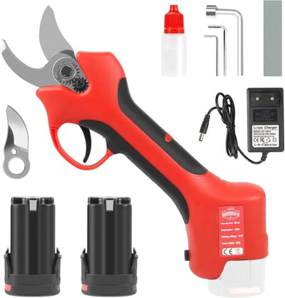 RFWR® Draadloze Elektrische Snoeischaar - 16.8V Borstelloze Tuinschaar met 2 Accu's
