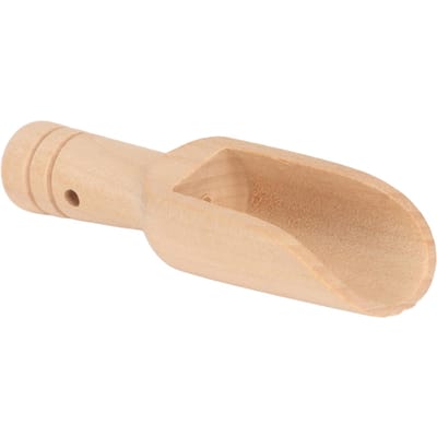 10 stuks Houten Badzout Schep Gepolijste Oppervlakken Milieuvriendelijke Zoutschep Badschep voor Doucheruimte Type 1 (2.4x7.6cm/0.95x3.0in) beige