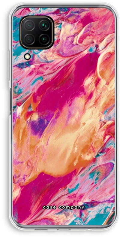 Case Company® - Hoesje geschikt voor Huawei P40 Lite hoesje - Pastel Echoes - Soft Cover Telefoonhoesje - Bescherming aan alle Kanten en Schermrand