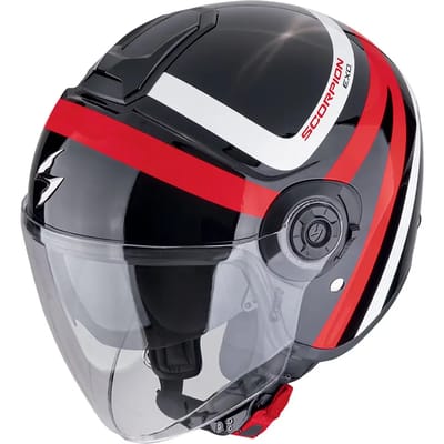 Scorpion EXO-City II Riva Zwart Rood Jethelm - Helm
