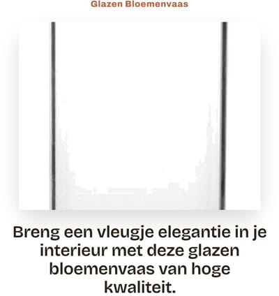 Dailygoods- Bloemenvaas Glas Transparant - Wandbloempot - Hydrocultuurcontainer - Decoratie Bruiloft - Plantenbak - Modern Design - Plantenvaas