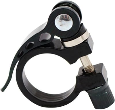 Fietszadelklem - Snelsluiting Zadelpen - Zadelhoogte Aanpassen - Ultralicht Aluminium - 349 mm - Zwart