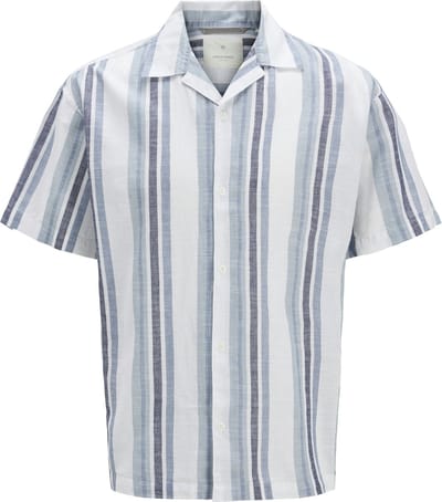 JACK&JONES - JPRCCSUMMER STRIPE RESORT S/S SHIRT SN - Heren - Overhemden
