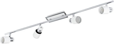 EGLO Davida - Plafondspots - 4 Lichts - Chroom, Wit
