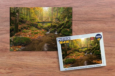 Puzzel Het Zwarte Woud in Duitsland tijdens de herfst - Legpuzzel - Puzzel 500 stukjes