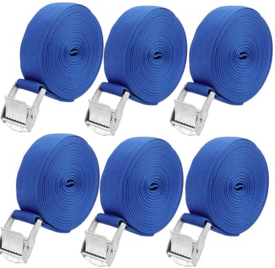 Dailygoods- Spanbanden 5 m x 25 mm - Verstelbare Sjorbanden - Heavy Duty - Hoge Sterkte - Polypropyleen - 250kg-500kg Werkdraagvermogen