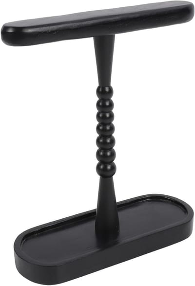 Hoofdtelefoonstandaard Bureau - Oortelefoonhouder - Bureau Organiseren - Geïntegreerd Opbergvak - 28x25x9.5cm - Zwart