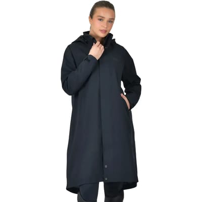 Waterdichte damesrijjas met capuchon Weatherbeeta longline