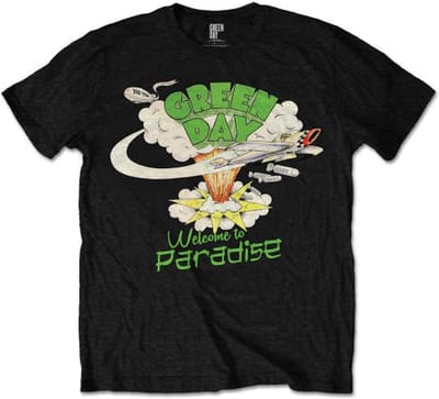 Green Day - Welcome To Paradise Heren T-shirt - S - Zwart