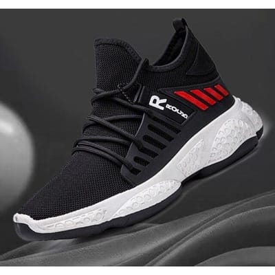 Mesh Herenschoenen Nieuwe Witte Lichtgewicht Sneakers Man Mode Casual Wandelschoenen Ademend Instappers Heren Loafers 39 zwart