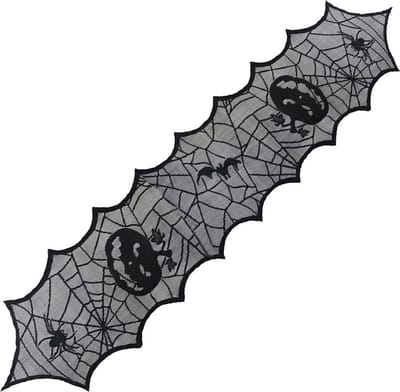 Halloween Tafellaken Tafel Decoratie Halloween Decoratie Halloween Versiering Tafelkleed Zwart - 1 Stuk