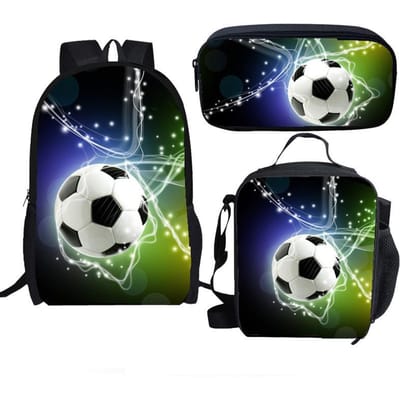Heetverkocht set met bolpatroon, rugzak met grote capaciteit, lunchtas, etui, sportieve stijl voor studenten, kinderrugzak