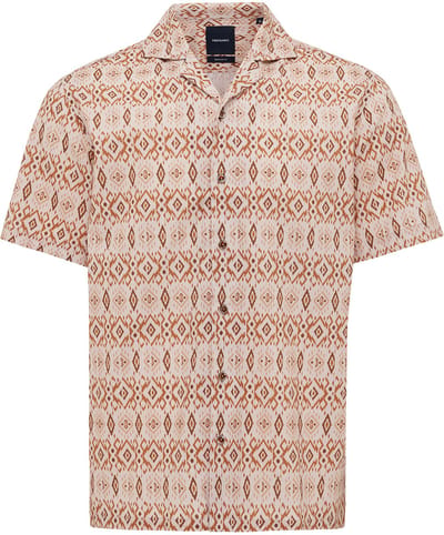 Tresanti EVIDIO Short sleeve ikat shirt Brick (TRSHJA416 - 405)